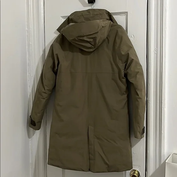 NAU Copenhagen hooded down trench coat - Khaki - Picture 5 of 7
